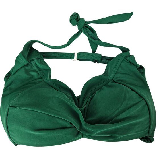 Tropical Womens Vintage 2 Piece Swimsuit Retro Halter High Waist Bikini Size Med - Picture 8 of 10